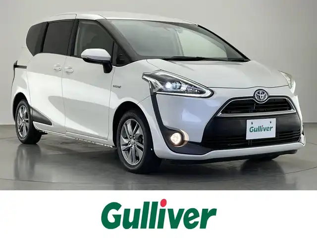 トヨタ シエンタ ハイブリッド G クエロ 愛知県 2018(平30)年 7万km ホワイトパールクリスタルシャイン 純正ナビ　フルセグＴＶ　バックカメラ　シートヒーター　両側パワスラ　ハーフレザー　純正１５インチアルミ　ＥＴＣ　純正ドラレコ　セーフティセンス　衝突軽減　オートハイビーム　ＬＥＤライト　フォグ　禁煙車　TVキャン