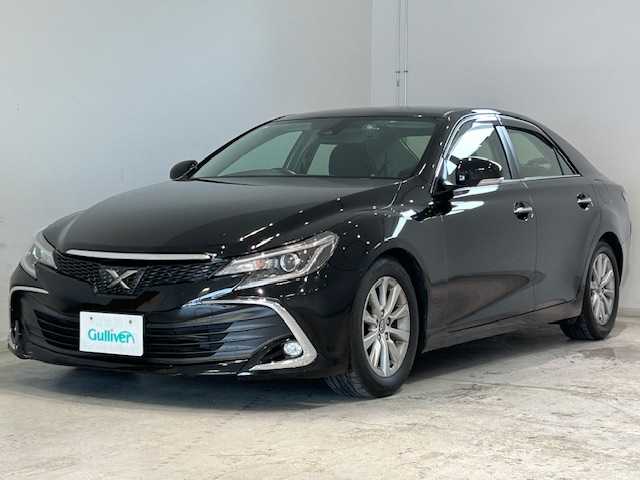 トヨタ マークＸ 250G Four 宮城県 2017(平29)年 7.7万km ブラック トヨタセーフティセンスP/・レーンデバーチャーアラート/・レーダークルーズコントロール/・プリクラッシュセーフティ/SDナビ/バックカメラ/レーンキープアシスト/サーマルカメラ/パワーシート/ドライブレコーダー/オートライト/フォグランプ/ブッシュスタート/車間距離切り替えスイッチ/ステアリングスイッチ/盗難防止装置/フロントウインドシールド/Bluetooth接続可能/ビルトインETC/純正アルミホイール/横滑り防止装置