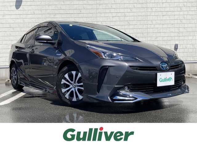 トヨタ プリウス A 静岡県 2019(令1)年 4.4万km グレーメタリック Toyota Safety Sense/社外SDナビ(CN-RE05D)/　AM FM CD DVD Bluetooth/フルセグTV/バックモニター/ビルトインETC/LEDオートヘッドランプ/モデリスタエアロ/パワーシート(運転席)/レーダークルーズコントロール/ヘッドアップディスプレイ/前後方クリアランスソナー/純正15インチアルミホイール/スマートキー2本/プッシュスタート/ドライブモードセレクト