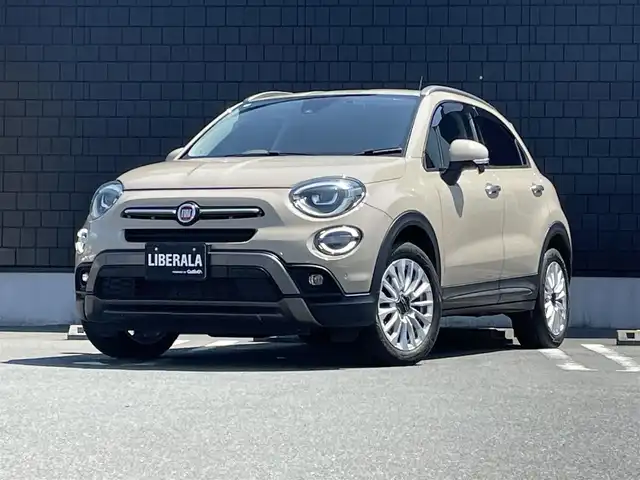 フィアット ５００Ｘ クロス 静岡県 2020(令2)年 2.5万km ベージュ ワンオーナー /セーフティドライブアシスト/軽減ブレーキACC/車線逸脱警告BSM/ディスプレイオーディオCarPlay Bluetooth/バックカメラ/ブラックレザーシート シートヒーター /パワーシート/LEDヘッドライト/前後ドライブレコーダー/ETC