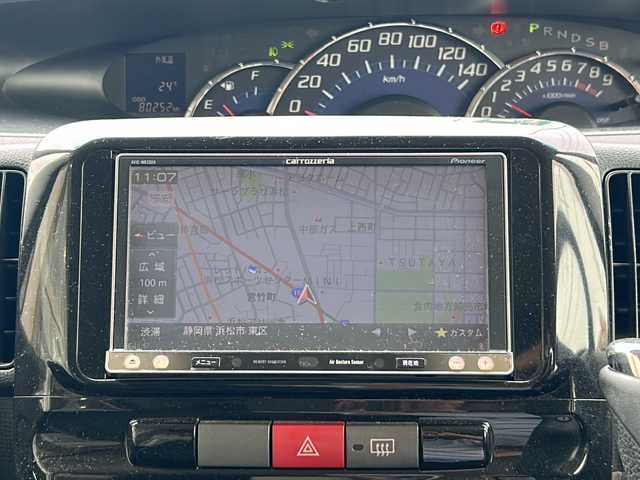 ダイハツ タント カスタム X スペシャル 静岡県 2013(平25)年 8.1万km パールホワイトⅢ 社外ナビ/・Bluetooth/CD/DVD/AUX/フルセグTV/　ラジオ/主要装備/・片側パワースライドドア/・アイドリングストップ/・純正フロアマット/・純正アルミホイール/・キセノンヘッドライト/・フォグランプ/・リモコンキー/・パワーウィンドウ（運転席オート）