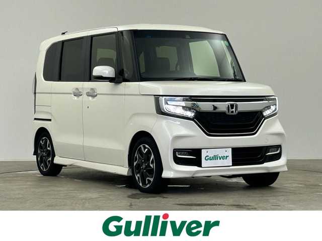 ホンダ Ｎ ＢＯＸ カスタム G EX ターボ ホンダセンシング 千葉県 2017(平29)年 7万km プレミアムホワイトパールⅡ ホンダセンシング/衝突軽減ブレーキ/レーダークルーズコントロール/両側電動スライドドア　/バックカメラ　/ビルトインＥＴＣ/ＬＥＤヘッドライト　/電動格納サイドミラー　/社外フローティングナビ（CN-F1XD）/（CD＆DVD＆Blu-ray）/パドルシフト　/ＵＳＢポート　/リアサンシェード　/ハーフレザーシート/ステアリングスイッチ/カーテンエアバック/アイドリングストップ/ウィンカーミラー/プッシュスタート/