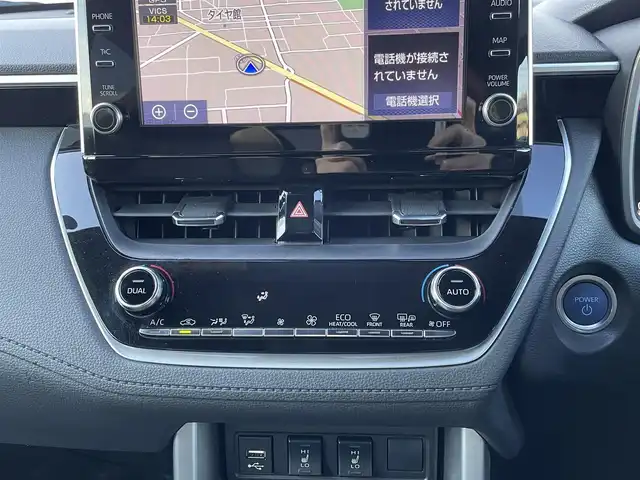 トヨタ カローラ クロス ハイブリッド Z 山梨県 2022(令4)年 2.5万km プラチナホワイトパールマイカ モデリスタエアロ　/純正ディスプレイオーディ　/Bluetooth　/全方位カメラ　/ETC2.0/ハーフレザー　/運転席パワーシート　/前席シートヒーター　/電動リヤゲート　/コーナーセンサー　/ドライブレコーダー/LKA　/BSM/Aライト/Aハイビーム/純正18インチアルミホイール/社外アルミホイール車載/保証書/取扱説明書