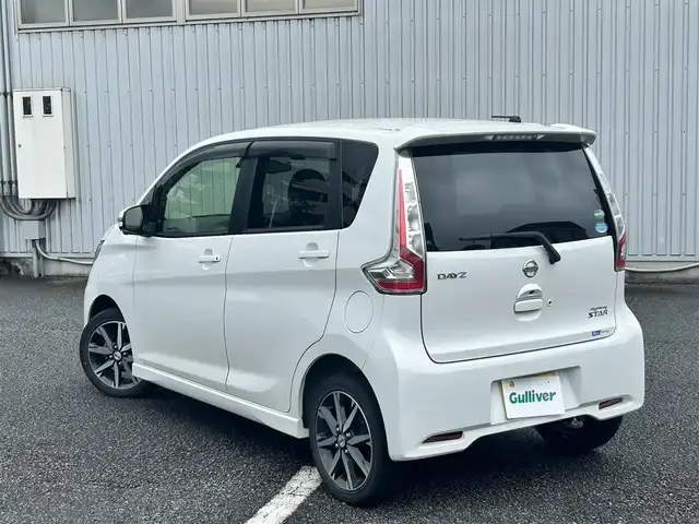 日産 デイズ ハイウェイスターG 静岡県 2017(平29)年 4.4万km ホワイトパール ユーザー買取車両/純正SDナビ(MM316D-W)/　【CD/DVD/BT/地デジフルセグTV】/純正15インチAW/エマージェンシーブレーキ/全方位カメラ/バックカメラ/ドライブレコーダー/スマートキー/プッシュスタート/新車時保証書/取扱説明書
