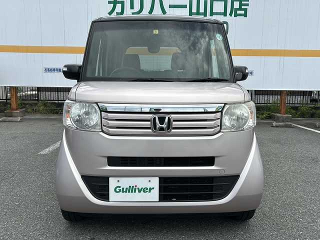 ホンダ Ｎ ＢＯＸ 2トーン G Lパッケージ 山口県 2014(平26)年 10.4万km チェリーシェルピンクメタリック ワンオーナー/純正ナビ/DVD/CD/SD/BT/ワンセグTV/バックカメラ/両側パワースライドドア/純正14インチアルミホイール/ステアリングスイッチ/ヘッドライトレベライザー/横滑り防止/スマートキー×２/純正フロアマット/純正ドアバイザー/ETC/電動格納ウインカードアミラー