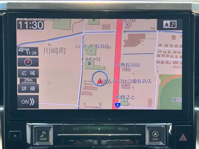 トヨタ ヴェルファイア Z Gエディション 滋賀県 2018(平30)年 13.8万km スパークリングブラックパールクリスタルシャイン 社外11インチナビ/（FM/AM/CD/DVD/フルセグ/Bluetooth）/モデリスタフルエアロ/バックカメラ/ETC/前後ドライブレコーダー/両側パワースライドドア/積込冬用タイヤ/ステアリングスイッチ/ステアリングヒーター/クルーズコントロール/電子パーキング/ブレーキホールド/電動格納ミラー/電動リアゲート/オートライト/LEDヘッドライト/フロントフォグ/オートハイビーム/シートメモリー/プッシュスタート/スマートキー/純正フロアマット/ドアバイザー/TEIN製車高調/社外マフラー