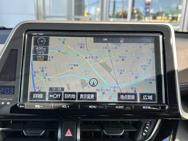 トヨタ Ｃ－ＨＲ G 静岡県 2017(平29)年 10.4万km ブラックマイカ 純正ナビ/AM/FM/CD/DVD/フルセグTV/SD/Bluetooth/主要装備/・ＢＳＭ　/・レーダークルーズコントロール　/・バックカメラ　/・ドライブレコーダー　/・ＥＴＣ　/・シートヒーター　/・コーナーセンサー　/・レーンキープ　/・オートハイビーム　/・スマートキー　/・スペアキー　/・プッシュスタート/・オートライト/・横滑り防止装置/・衝突軽減システム/・純正アルミホイール/・純正フロアマット/・ハーフレザーシート/・ステアリングリモコン/・オートホールド/・ヒーテッドドアミラー/・保証書/・取扱説明書