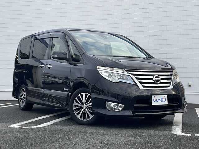 日産 セレナ HWS S HV Vセレ +SeftyⅡ 熊本県 2016(平28)年 8.5万km ダイヤモンドブラック (株)IDOMが運営する【じしゃロン熊本店】の自社ローン専用車両になります。/こちらは現金またはオートローンご利用時の価格です。自社ローンご希望の方は別途その旨お申付け下さい /純正ナビ（ＣＤ　ＤＶＤ　フルセグＴＶ）　/アラウンドビューモニター　/両側パワースライドドア　/ビルトインＥＴＣ　/クルーズコントロール　/エマージェンシーブレーキ　/前後コーナーセンサー　/ＬＥＤヘッドライト