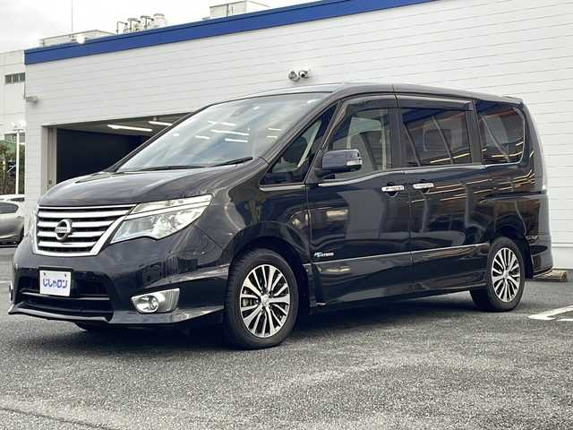日産 セレナ HWS S HV Vセレ +SeftyⅡ 熊本県 2016(平28)年 8.5万km ダイヤモンドブラック (株)IDOMが運営する【じしゃロン熊本店】の自社ローン専用車両になります。/こちらは現金またはオートローンご利用時の価格です。自社ローンご希望の方は別途その旨お申付け下さい /純正ナビ（ＣＤ　ＤＶＤ　フルセグＴＶ）　/アラウンドビューモニター　/両側パワースライドドア　/ビルトインＥＴＣ　/クルーズコントロール　/エマージェンシーブレーキ　/前後コーナーセンサー　/ＬＥＤヘッドライト