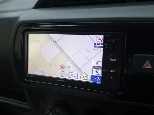 トヨタ ヴィッツ F 山形県 2017(平29)年 8.9万km コバルトブルーメタリック 衝突被害軽減システム/ワンオーナー/SDナビ/　　【CD ワンセグ USB Radio】/14インチアルミホイール/電動格納ウィンカーミラー/純正フロアマット/ドアバイザ―/エアコン/スマートキー/ETC