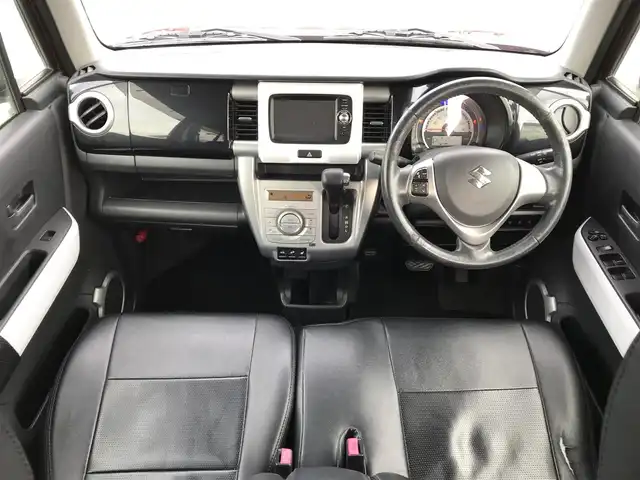 スズキ ハスラー X 鳥取県 2014(平26)年 7.8万km フェニックスレッドパール/ブルーイッシュブラックパール ４・W・D/純正ナビ/ワンセグ/BT/USB/バックカメラ/レーダーブレーキサポート/運転席シートヒーター/キセノンヘットライト/LEDポジションリング/フォグライト/レザー調シートカバー/純正15インチアルミホイール/プッシュエンジンスタート/アイドリングストップ/スペアキー/フロアマット/ドアバイザー