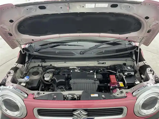 スズキ ハスラー HYBRID X 大分県 2020(令2)年 3.9万km チアフルピンクメタリック/ホワイト2トーンルーフ 純正SDナビ（KXM-E504W）/バックカメラ/スズキセーフティーサポート/・衝突被害軽減ブレーキ/・誤発進抑制機能/・車線逸脱警報機能/・ふらつき警報機能/・先行車発進お知らせ機能/・オートマチックハイビーム/・レーダークルーズコントロール/シートヒーター（D＋N席）/コーナーセンサー/LEDヘッドライト/ビルトインETC/ドライブレコーダー/純正フロアマット/純正アルミホイル15インチ