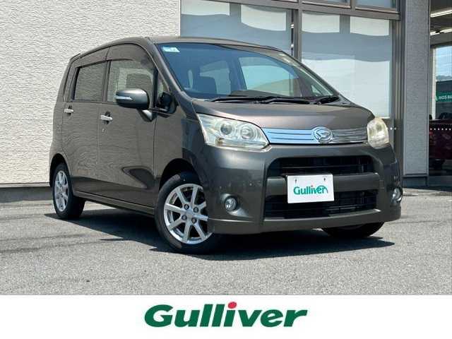 ダイハツ ムーヴ カスタム X 大阪府 2011(平23)年 4.3万km ブロンズオリーブパールメタリック 社外SDナビ/（ワンセグ/BT/CD/DVD）/プッシュスタート/横滑り防止システム/純正14インチAW/純正フロアマット/ETC/HIDヘッドライト/保証書/取扱説明書/スペアキー(板キー)