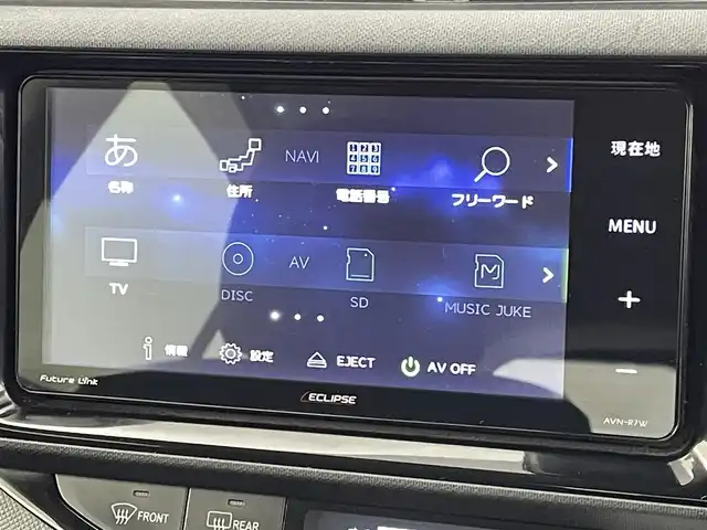 トヨタ アクア S スタイルブラック 熊本県 2017(平29)年 6.6万km ブラックマイカ 社外ナビ（ＣＤ・ＤＶＤ・フルセグ・ＢＴ・ＳＤ）/バックカメラ　/社外ＥＴＣ　/衝突軽減ブレーキ　/横滑り防止　/電動格納ミラー　/純正フロアマット　/オートライト　/オートマチックハイビーム　/ＬＥＤヘッドライト/スマートキー/プッシュスタート