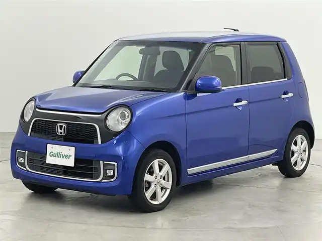 ホンダ Ｎ ＯＮＥ プレミアム 福岡県 2017(平29)年 5.1万km ブリリアントスポーティブルーメタリック2トーン 純正ナビ（Ｂｌｕｅｔｏｏｔｈ，ＴＶ）　/バックカメラ　/ビルトインＥＴＣ　/横滑り防止　/ＥＣＯＮ　/ハーフレザーシート　/ステアリングリモコン　/純正フロアマット　/純正１４インチアルミホイール　/プッシュスタート