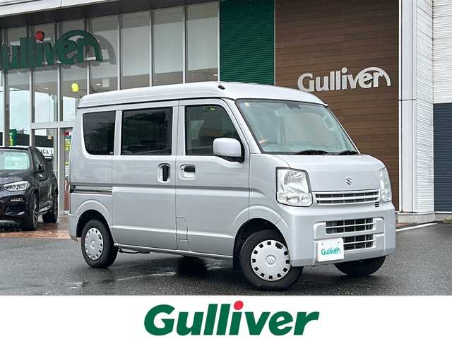スズキ エブリイ JOIN 佐賀県 2015(平27)年 15.7万km シルキーシルバーメタリック CD/AUX/衝突軽減システム/ETC/MTモード付AT/横滑り防止装置/盗難防止装置/電格ミラー/両側スライドドア/ABS/エアバックW/取扱説明書/記録簿R4