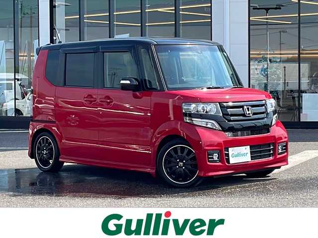 ホンダ Ｎ ＢＯＸ カスタム G ターボ Lパッケージ 新潟県 2016(平28)年 8.9万km ミラノレッド ワンオーナー/冬タイヤ積載/４WD/ターボ/テインダウンサス/純正ナビ/（DTV/DVD/Bluetooth）/衝突軽減/バックカメラ/クルーズコントロール/両側パワースライドドア/ステアリングスイッチ/パドルシフト/ETC/ドライブレコーダー/ハーフレザー/シートヒーター/ロールアップサンシェード/フロアマット/HIDヘッドライト/フォグランプ/ウィンカーミラー/電格ミラー/ドアバイザー/スペアキー