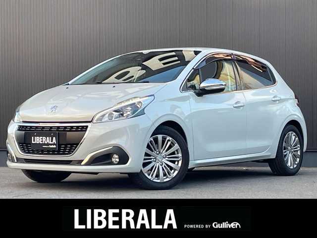 プジョー ２０８ アリュール 長野県 2018(平30)年 5.5万km 白 純正ナビ/CarPlay/ETC/バックカメラ/LEDヘッドライト/オートライト/衝突被害軽減システム/スピードリミッター/ドアバイザー/ステアリングスイッチ