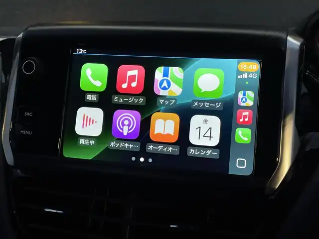 プジョー ２０８ アリュール 長野県 2018(平30)年 5.5万km 白 純正ナビ/CarPlay/ETC/バックカメラ/LEDヘッドライト/オートライト/衝突被害軽減システム/スピードリミッター/ドアバイザー/ステアリングスイッチ
