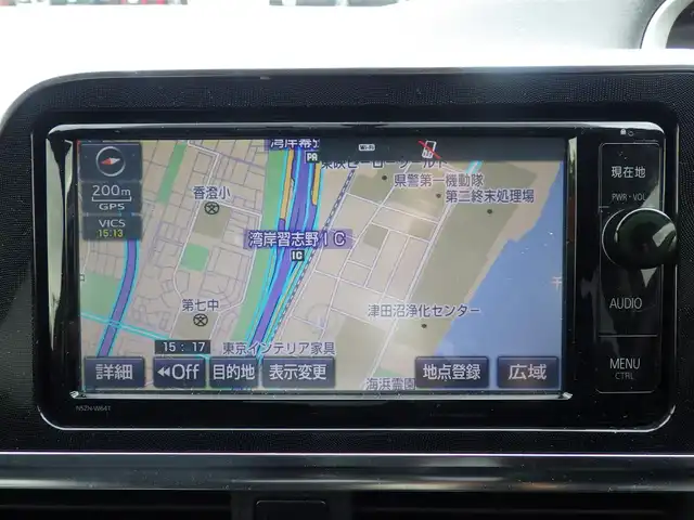 トヨタ シエンタ ハイブリッド G 千葉県 2015(平27)年 4.4万km ブラックマイカ 両側パワースライドドア/純正SDナビ/地デジTV/【DVD/CD再生可　Bluetooth接続】/バックカメラ/フリップダウンモニター（TMX-R3200）/前席シートヒーター/ETC/LEDヘッドライト/フォグライト/ウインカーミラー/革巻きステアリング/スマートキー