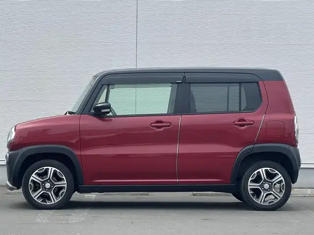 スズキ ハスラー X ターボ 秋田県 2015(平27)年 5.4万km フェニックスレッドパール/ブルーイッシュブラックパール 4WD/社外ポータブルナビ(AVIC-MRP008)/社外オーディオ/ターボ/D/N席シートヒーター /軽減衝突ブレーキ/レーンキープアシスト/横滑り防止システム/プッシュスタート/スマートキー/スペアキー/LEDヘッドライト/フォグランプ/純正アルミホイール/純正フロアマット/アイドリングストップ/ダウンヒルアシストコントロール/ステアリングスイッチ/オートライト/オートエアコン/パワーステアリング/パワーウィンドウ/盗難防止装置/純正ドアバイザー/電動格納ウィンカーミラー/保証書/取扱説明書/記録簿