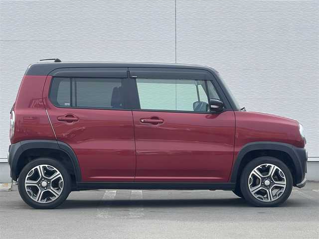 スズキ ハスラー X ターボ 秋田県 2015(平27)年 5.4万km フェニックスレッドパール/ブルーイッシュブラックパール 4WD/社外ポータブルナビ(AVIC-MRP008)/社外オーディオ/ターボ/D/N席シートヒーター /軽減衝突ブレーキ/レーンキープアシスト/横滑り防止システム/プッシュスタート/スマートキー/スペアキー/LEDヘッドライト/フォグランプ/純正アルミホイール/純正フロアマット/アイドリングストップ/ダウンヒルアシストコントロール/ステアリングスイッチ/オートライト/オートエアコン/パワーステアリング/パワーウィンドウ/盗難防止装置/純正ドアバイザー/電動格納ウィンカーミラー/保証書/取扱説明書/記録簿