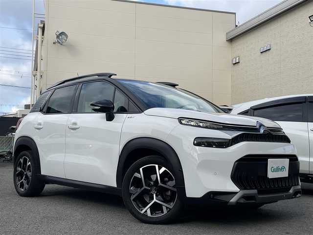 シトロエン Ｃ３ エアクロス シャインパッケージ 和歌山県 2022(令4)年 1.4万km パールⅡ ディスプレイオーディオ/（FM/AM、Bluetooth電話接続）/スペアキー×1/ターボあり/クルーズコントロール（追従なし）/バックカメラ/ETC/ハーフレザーシート/パノラマガラスルーフ/社外フロアマット/純正アルミホイール/レーンデパーチャーウォーニング /BSM