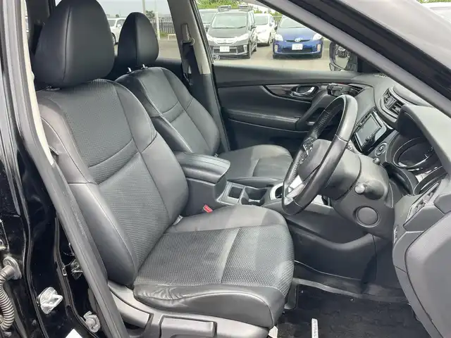 日産 エクストレイル 20X 千葉県 2018(平30)年 6.1万km ダイヤモンドブラック パワーバックドア/純正SDナビ/・型式：MJ118D-W/・CD/フルセグTV/Bluetooth/バックカメラ/LEDヘッドライト/ドアミラーヒーター/レザーシート/社外17インチアルミホイール/純正フロアマット/ビルトインETC/ルーフレール/ステアリングスイッチ/オートエアコン/アイドリングストップ/ヘッドライトレベライザー/スマートキー/スペアキー1本/禁煙車