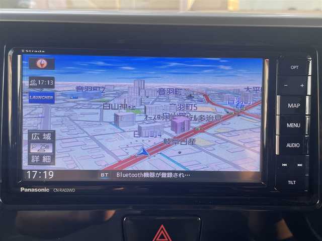 日産 デイズ ルークス ライダー Bライン HWSターボ 岐阜県 2015(平27)年 10.1万km ブラック (株)IDOMが運営する【じしゃロン多治見店】の自社ローン専用車両になります。こちらは現金またはオートローンご利用時の価格です。自社ローンご希望の方は別途その旨お申付け下さい。/社外ナビ/　（Bluetooth/DVD/ワンセグ）/アラウンドビューモニター/エマージェンシーブレーキ/両側パワースライドドア/オートライト/フォグランプ/ETC/ステアリングリモコン