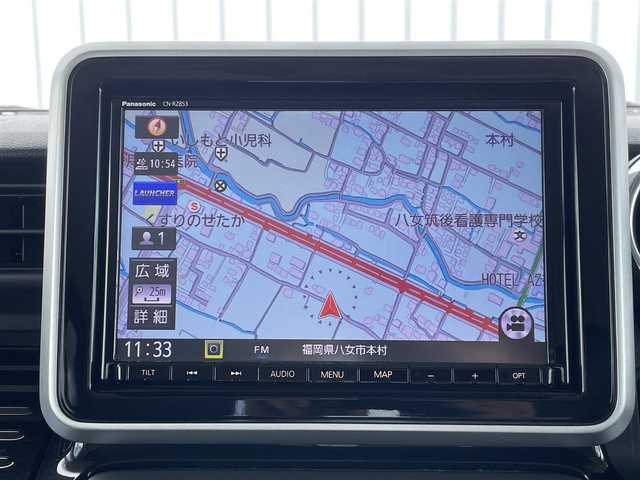 スズキ スペーシア カスタム HYBRID XS ターボ 福岡県 2020(令2)年 1.9万km ピュアホワイトP 純正８型ナビ（ＣＮ－ＲＺ８５３）　/全周囲カメラ　/フルセグＴＶ　/両側パワースライドドア　/デュアルセンサーブレーキサポート　/コーナーセンサー　/クルーズコントロール　/Ｄ席シートヒーター/車線逸脱警報/Bluetooth/スリムサーキュレーター/CD/DVD/スマートキー/プッシュスタート　/ＥＴＣ