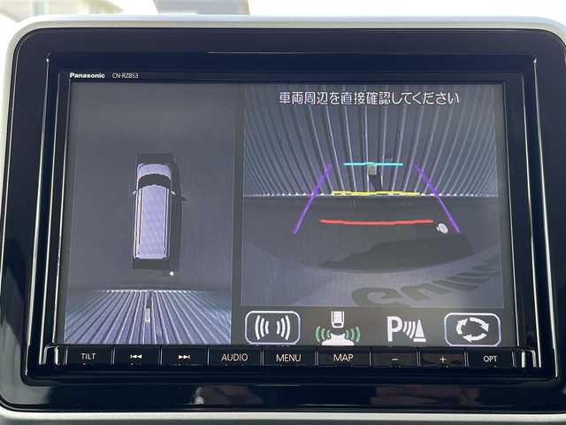 スズキ スペーシア カスタム HYBRID XS ターボ 福岡県 2020(令2)年 1.9万km ピュアホワイトP 純正８型ナビ（ＣＮ－ＲＺ８５３）　/全周囲カメラ　/フルセグＴＶ　/両側パワースライドドア　/デュアルセンサーブレーキサポート　/コーナーセンサー　/クルーズコントロール　/Ｄ席シートヒーター/車線逸脱警報/Bluetooth/スリムサーキュレーター/CD/DVD/スマートキー/プッシュスタート　/ＥＴＣ