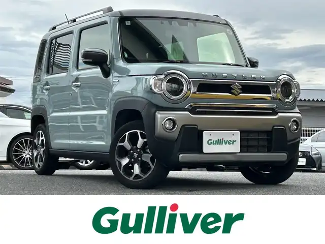 スズキ ハスラー Jスタイル ターボ 奈良県 2022(令4)年 3.8万km オフブルーメタリック/ガンメタリック2トーンルーフ 1オーナー/純正ディーラーナビ(PVH-9300DVSZS)/BT/CD/DVD/iPod//ルーフレール/衝突軽減システム/コーナーセンサー/レーンキープアシスト/横滑り防止装置/フルフラットシート/バックカメラ/ETC/シートヒーター/パドルシフト/フロントサンシェード付/オートLEDライト/保証書・取説・スペアキー付
