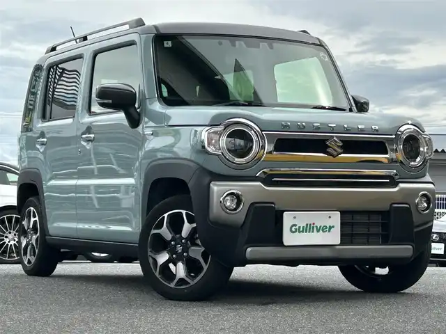 スズキ ハスラー Jスタイル ターボ 奈良県 2022(令4)年 3.8万km オフブルーメタリック/ガンメタリック2トーンルーフ 1オーナー/純正ディーラーナビ(PVH-9300DVSZS)/BT/CD/DVD/iPod//ルーフレール/衝突軽減システム/コーナーセンサー/レーンキープアシスト/横滑り防止装置/フルフラットシート/バックカメラ/ETC/シートヒーター/パドルシフト/フロントサンシェード付/オートLEDライト/保証書・取説・スペアキー付
