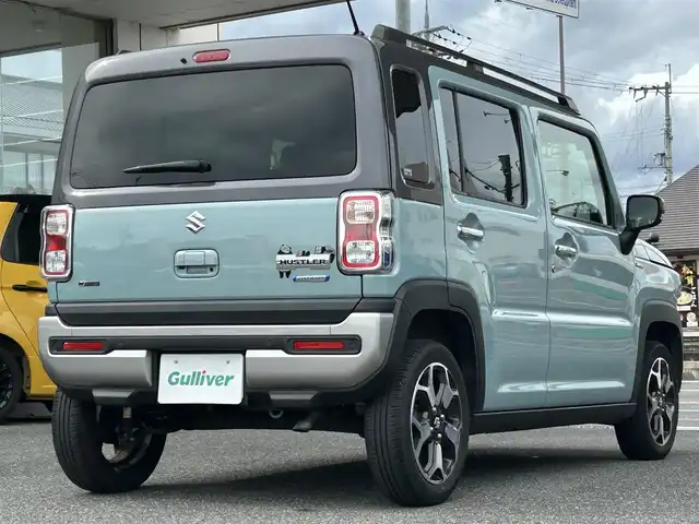 スズキ ハスラー Jスタイル ターボ 奈良県 2022(令4)年 3.8万km オフブルーメタリック/ガンメタリック2トーンルーフ 1オーナー/純正ディーラーナビ(PVH-9300DVSZS)/BT/CD/DVD/iPod//ルーフレール/衝突軽減システム/コーナーセンサー/レーンキープアシスト/横滑り防止装置/フルフラットシート/バックカメラ/ETC/シートヒーター/パドルシフト/フロントサンシェード付/オートLEDライト/保証書・取説・スペアキー付