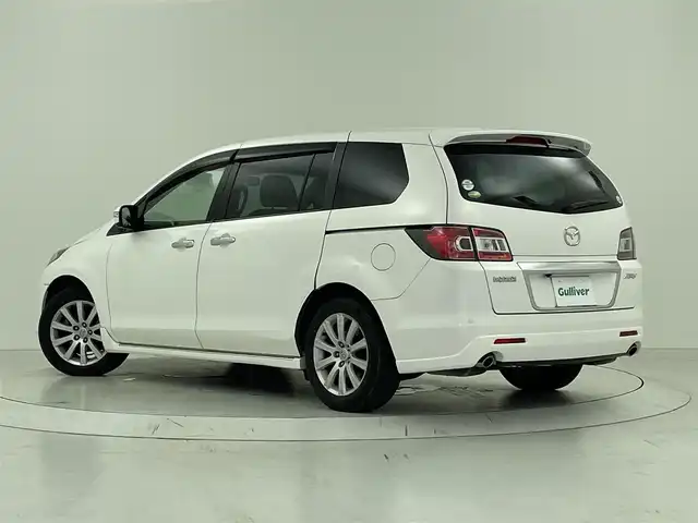 マツダ ＭＰＶ 23S 大阪府 2008(平20)年 13.7万km クリスタルホワイトパールマイカ 社外ナビ/　CD/DVD/フルセグTV/バックカメラ/両側パワースライドドア/オートキセノンライト/フォグランプ/純正17インチアルミホイール/MTモード付AT/カードキー/電動格納ミラー/革巻きステアリング/純正フロアマット/ドアバイザー/オートウィンドウ