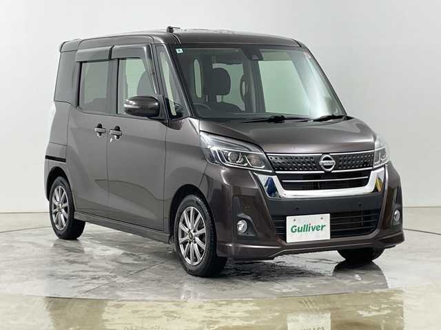 日産 デイズ ルークス ハイウェイスター Xターボ 道央・札幌 2019(令1)年 4.5万km アッシュブラウンM ・４WD/エマージェンシーブレーキ/・アラウンドビューモニター/・バックカメラ/・左パワースライドドア/・社外エンジンスターター/・ルーフサーキュレーター/・LEDライト/オートハイビーム/・純正CDオーディオ/・スマートキー/・ETC