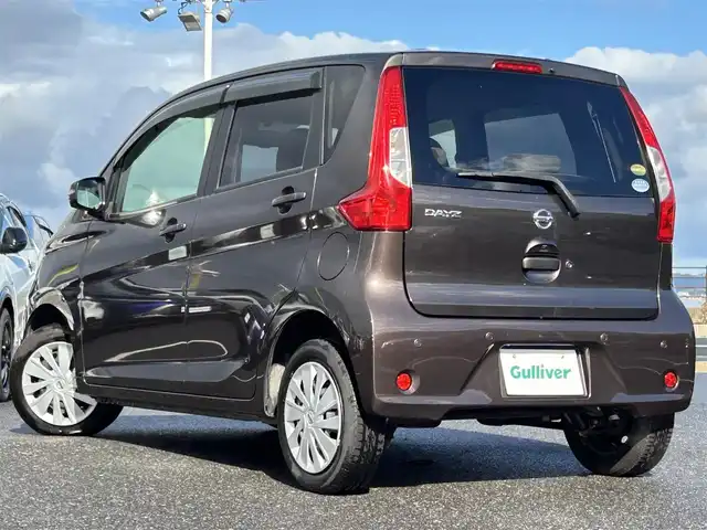 日産 デイズ X 島根県 2018(平30)年 3.7万km アッシュブラウンM 登録時走行距離36978km/純正ナビ(Bluetooth/AM/FM/CD)/ワンセグテレビ/アラウンドビュー/バックカメラ/フロントカメラ/サイドカメラ/前後コーナーセンサー/横滑り防止装置/衝突被害軽減ブレーキ/アイドリングストップ/プッシュスタート/スマートキー(スペアキー×1)/ETC/禁煙車