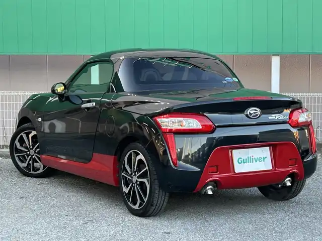 ダイハツ コペン ローブ 千葉県 2018(平30)年 2.7万km ブラックマイカメタリック/マタドールレッドパール 社外メモリナビ（MDV-D706BTW）/　（BT/DVD/CD/AM/FM)/フルセグ/ETC/LEDライト/前席シートヒーター/横滑り防止/フロアマット/スマートキー/取扱説明書/保証書
