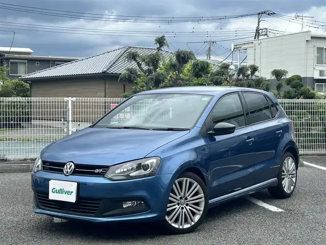 フォルクスワーゲン ポロ ブルーGTブルーモーション 静岡県 2014(平26)年 3.7万km 青 ユーザー買取車両/ルームミラー型ドライブレコーダー/パワーウィンドウ/純正アルミホイール17インチ/Bluetooth/TV　ワンセグ/FM.AM．CD．DVD/バックカメラ/ETC/12Vシガーソケット