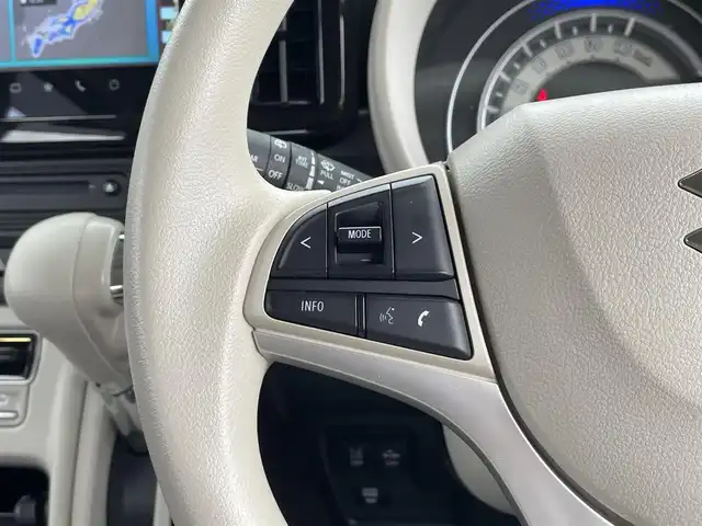 スズキ ワゴンＲ スマイル HYBRID X 宮城県 2023(令5)年 1.6万km ピュアホワイトP /4WD//純正9インチメモリナビ//CD/DVD/BT/HDMI/フルセグテレビ//AppleCarPlay/AndroidAuto//両側パワースライドドア//シートヒーターDN席//ヘッドアップディスプレイ//ビルトインETC//op純正15インチアルミホイール//純正フロアマット//デュアルカメラブレーキサポート//アラウンドビューモニター//レーントレーシングアシスト//レーダークルーズコントロール//パーキングセンサー//アイドリングストップ//スマートキーx2//社外14インチアルミスタッドレスタイヤ積込（2022年製）