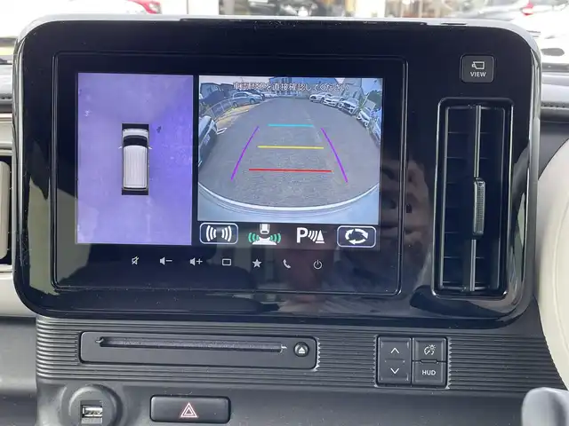 スズキ ワゴンＲ スマイル HYBRID X 宮城県 2023(令5)年 1.6万km ピュアホワイトP /4WD//純正9インチメモリナビ//CD/DVD/BT/HDMI/フルセグテレビ//AppleCarPlay/AndroidAuto//両側パワースライドドア//シートヒーターDN席//ヘッドアップディスプレイ//ビルトインETC//op純正15インチアルミホイール//純正フロアマット//デュアルカメラブレーキサポート//アラウンドビューモニター//レーントレーシングアシスト//レーダークルーズコントロール//パーキングセンサー//アイドリングストップ//スマートキーx2//社外14インチアルミスタッドレスタイヤ積込（2022年製）