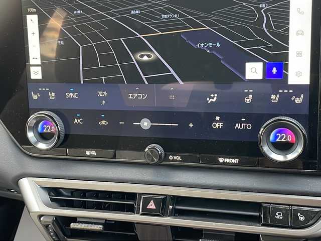 レクサス ＲＸ 450h+ バージョンL 山形県 2023(令5)年 2.5万km グレー ・４WD/・寒冷地仕様/・純正ナビ（TV＆BT＆miracast）/・全方位カメラ/・レクサスセーフティセンス/・レーダークルーズコントロール/・サンルーフ/・デジタルインナーミラー/・全席シートヒーター/・全席シートクーラー/・D席メモリシート/・ハーフレザーシート/・ステアリングスイッチ/・ステアリングヒーター/・パドルシフト/・パワーバックドア/・100V/・オートライト/・LEDヘッドライト/・スマートキー/・積込純正AW付サマータイヤ