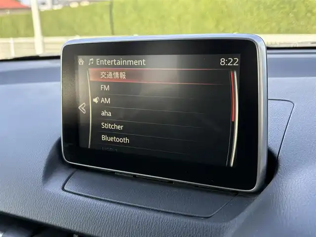 マツダ デミオ XD 岩手県 2015(平27)年 5.3万km ブルーリフレックスマイカ 禁煙車/ディーゼル/純正ナビ/→フルセグTV/Bluetooth/CD/DVD/FM/AM/ステアリングスイッチ/横滑り防止装置/〇プッシュスタート/〇電動格納ミラー/〇スマートキー/〇シガーソケット/トノカバー/USBポート