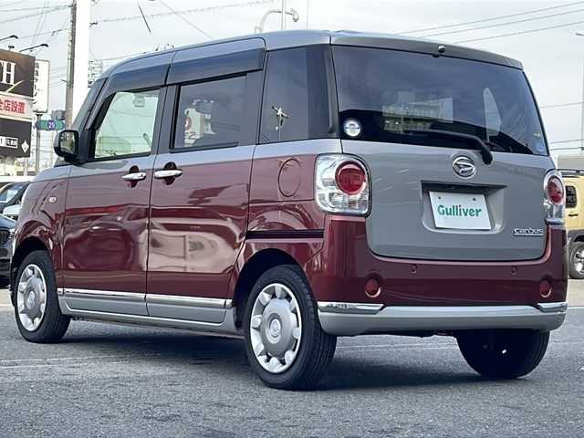 ダイハツ ムーヴ キャンバス G メイクアップ リミテッド　SAⅢ 徳島県 2018(平30)年 3.8万km スムースグレーマイカメタリック/ファイアークォーツレッドメタリック 2トーン 社外ナビ　CN-RE05WD/全方位カメラ/両側パワースライドドア/ETC/社外フロアマット/LEDヘッドライト/プッシュスタート/横滑り防止装置/盗難防止装置/オートライト/オートハイビーム/衝突軽減システム/ドアバイザー/電動格納ミラー/フォグランプ