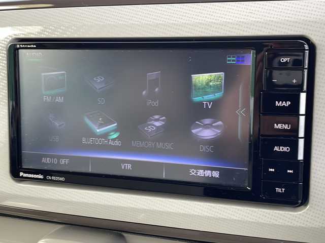 ダイハツ ムーヴ キャンバス G メイクアップ リミテッド　SAⅢ 徳島県 2018(平30)年 3.8万km スムースグレーマイカメタリック/ファイアークォーツレッドメタリック 2トーン 社外ナビ　CN-RE05WD/全方位カメラ/両側パワースライドドア/ETC/社外フロアマット/LEDヘッドライト/プッシュスタート/横滑り防止装置/盗難防止装置/オートライト/オートハイビーム/衝突軽減システム/ドアバイザー/電動格納ミラー/フォグランプ