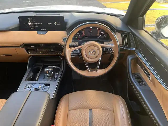 マツダ ＣＸ－６０ XD HV プレミアムスポーツ 静岡県 2023(令5)年 4.1万km ロジウムホワイトプレミアムメタリック 4WD/ワンオーナー/サンルーフ/純正ナビ/フルセグTV/BT/USB/全方位カメラ/BOSEサウンドシステム/茶ハーフレザーシート/全席シートヒーター/前席エアシート/前席パワーシート/運転席シートメモリー/前後ドライブレコーダー/AC100V電源/パワーバックドア/ステアリングヒーター/ビルトインETC/衝突軽減ブレーキ/レーンキープアシスト/ブラインドスポットモニター/クリアランスソナー/レーダークルーズコントロール/ステアリングスイッチ/LEDヘッドライト/スマートキー×2/保証書/取扱説明書/ナビ取扱説明書