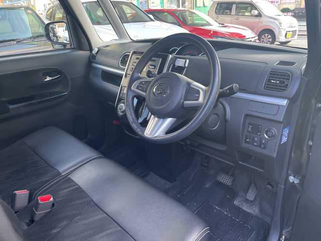 ダイハツ タント カスタム X トップED SA Ⅲ 福岡県 2016(平28)年 10.7万km ブラックマイカメタリック AM/FM・CD・AUX/ETC/純正フロアマット/ドライブレコーダー（前・SD有）/プリクラッシュ/シートヒーター（D)/アイドリングストップ/オートライト/オートマチックハイビーム/横すべり防止/電動格納ミラー/ステアリングスイッチ/パワースライドドア（N後部）/保証書/取扱説明書/スペアキー×１