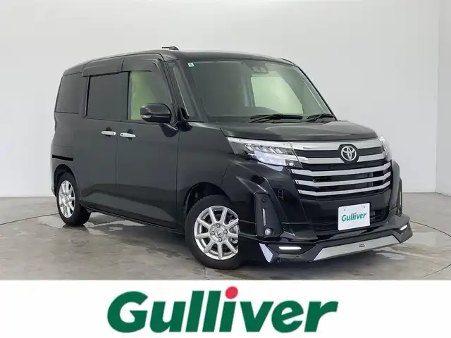 トヨタ ルーミー カスタムG 富山県 2024(令6)年 1.1万km ブラックマイカメタリック モデリスタフロントエアロ/社外９インチナビ/フルセグ/BT/DVD/バックカメラ/プリクラッシュセーフティ/レーダークルーズコントロール　/レーンキープアシスト　/シートヒーター　/両側パワースライドドア　/前後ドライブレコーダー　/ＥＴＣ　/コーナーセンサー/LEDヘッドライト/オートライト/ALPINEデジタルインナーミラー/オートハイビーム