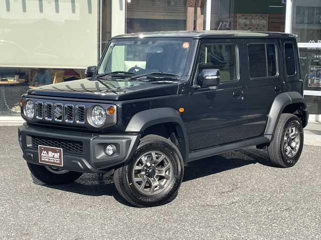 スズキ ジムニー ノマド FC 福島県 2025(令7)年 0.1万km 黒 衝突被害軽減ブレーキ/純正アルミホイール/LEDヘッドライト/シートヒーター/障害物センサー/アイドリングストップ/シートヒーター/純正フロアマット/横滑り防止装置/オートマチックハイビーム/フロントフォグランプ/4WD（切替）