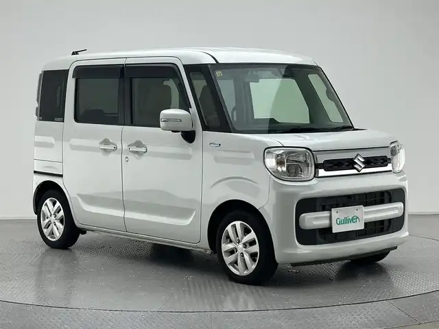 スズキ スペーシア HYBRID X 兵庫県 2018(平30)年 3.5万km ピュアホワイトP 純正SDナビ(CD/DVD/SD/フルセグ/Bluetooth)/両側パワースライドドア/コーナーセンサー/ドライブレコーダー/エンジンスターター/アイドリングストップ/純正14インチアルミホイール/社外フロアマット/スマートキー/スペアキー/オートライト/オートマチックハイビーム/LEDヘッドライト/レーンキープアシスト/シートヒーター
